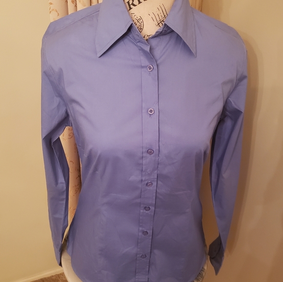 le chateau Tops - Le Chateau Light Blue Blouse